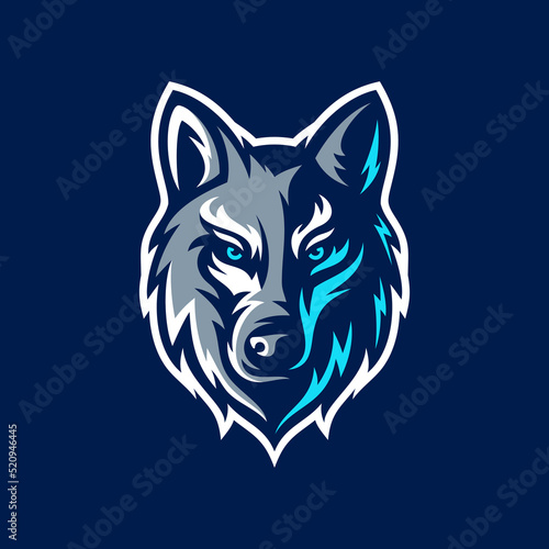wolves mascot esport logo character design for wolf gaming and sport