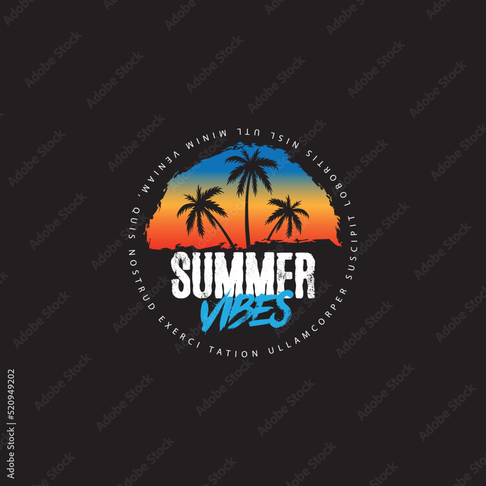 Summer logo icon template vector image