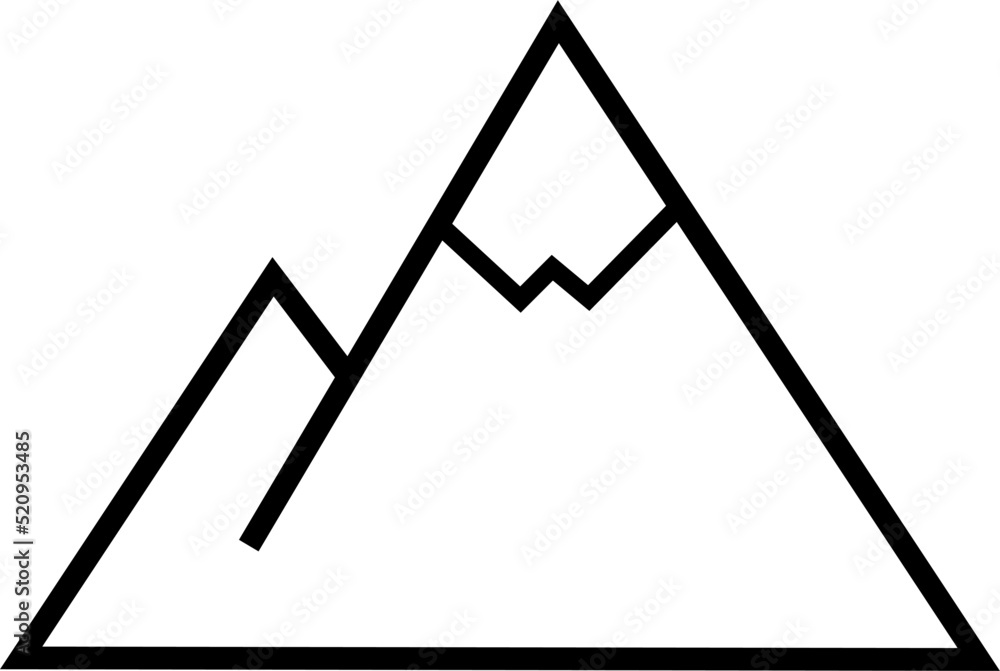 Fototapeta premium mountain vector icon