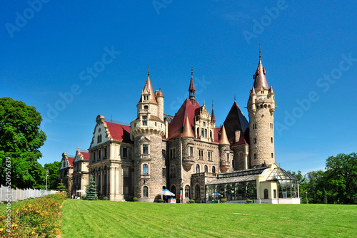The Moszna Castle. Moszna  Opole Voivodeship  Poland