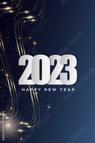 Canvas Print 2023 Happy New Year Cover