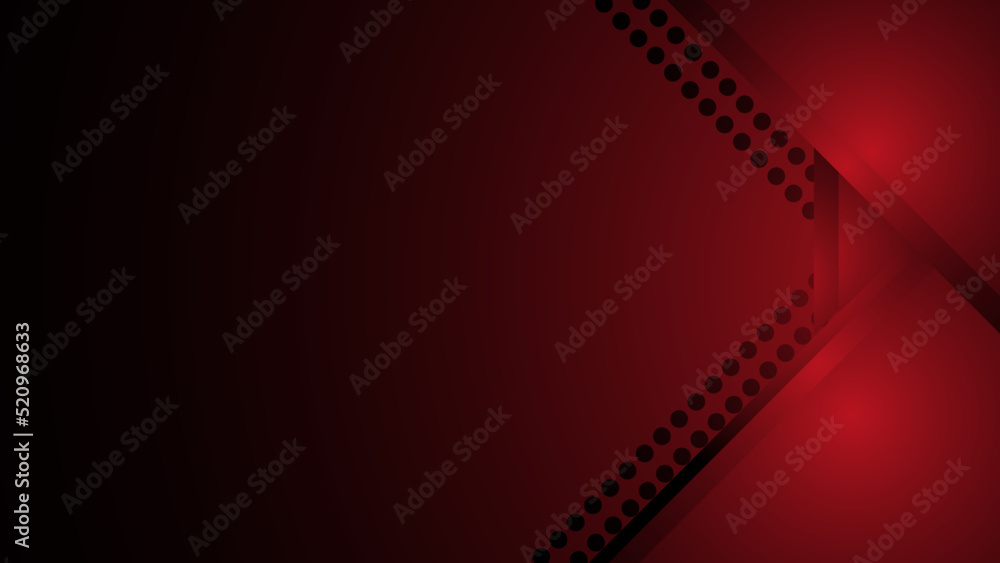 Abstract red background with diagonal lines. Modern simple template design with hexagon shape concept. Suit for cover, posters, advertising, banner, website, book. Vector illustration