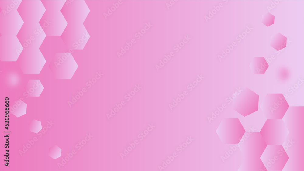 Abstract pink background with diagonal lines. Modern simple template design with hexagon shape concept. Suit for cover, posters, advertising, banner, website, book. Vector illustration