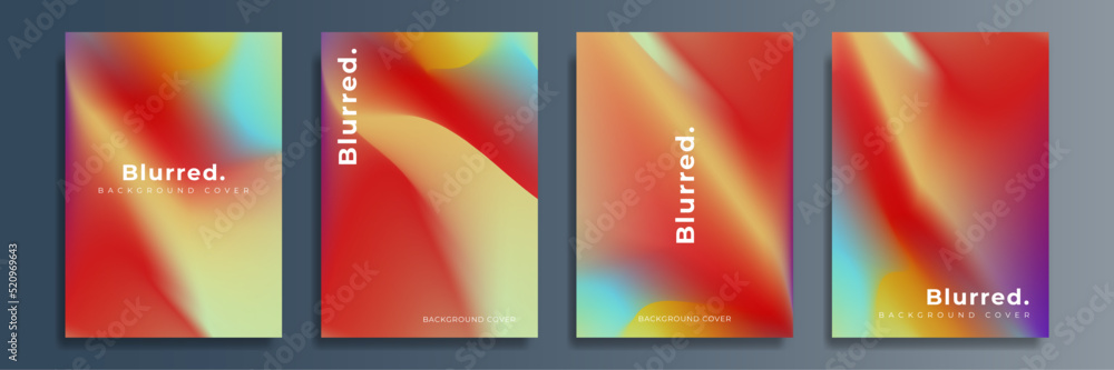 Modern abstract covers set, minimal covers design. Colorful geometric background, vector illustration.