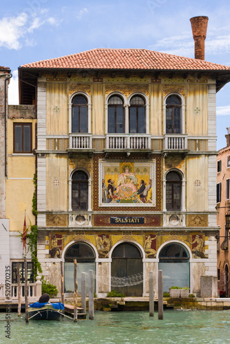 Palazzo Salviati at Canal Grande, Venice, Italy photo