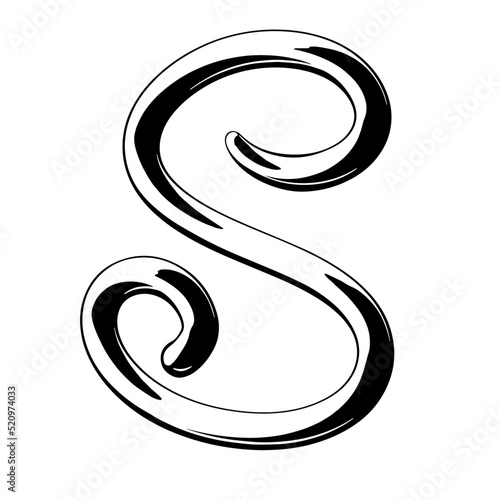 S Metalic Alphabet icon