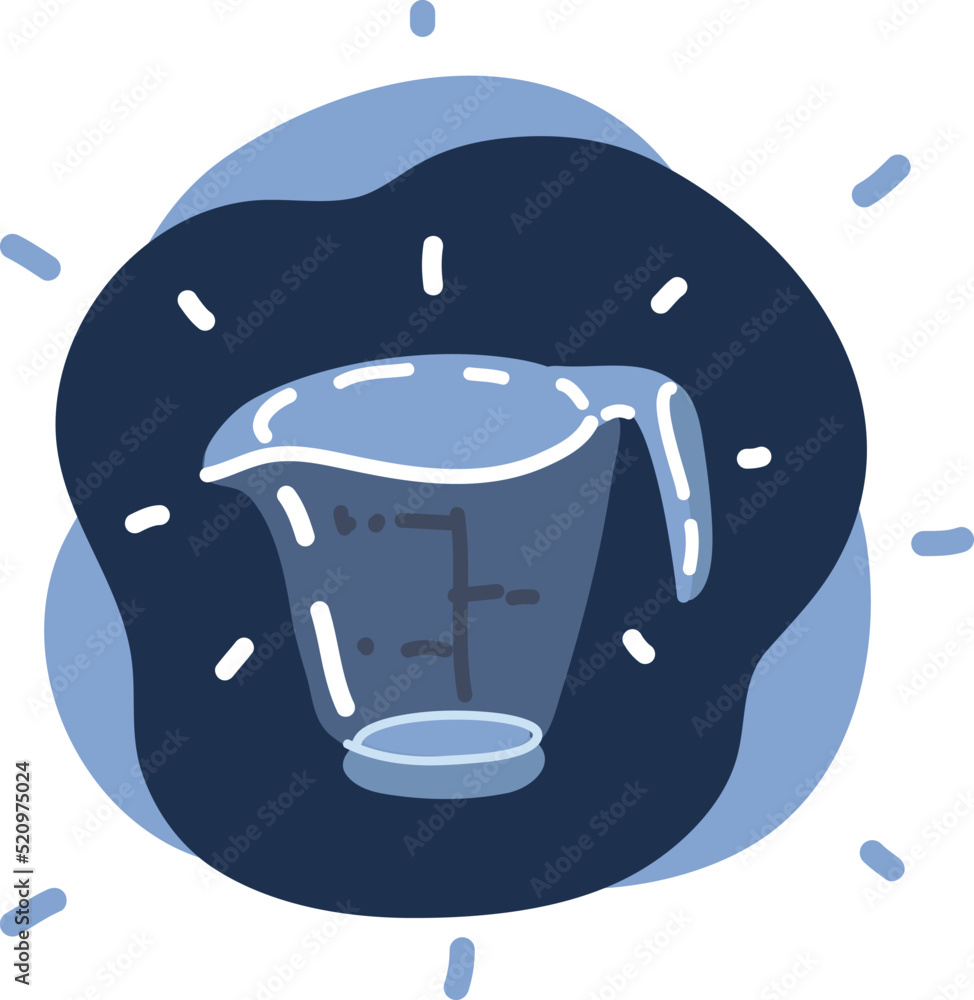Cartoon vector illustration of Empty measuring cup Cartoon vector illustration of Empty measuring cup