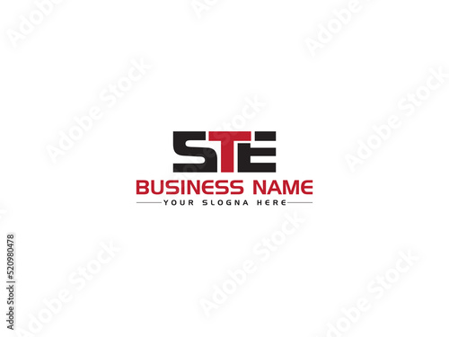 Fotografie Creative STE s t e Logo Letter Vector Icon Design For All Kind Of Use
