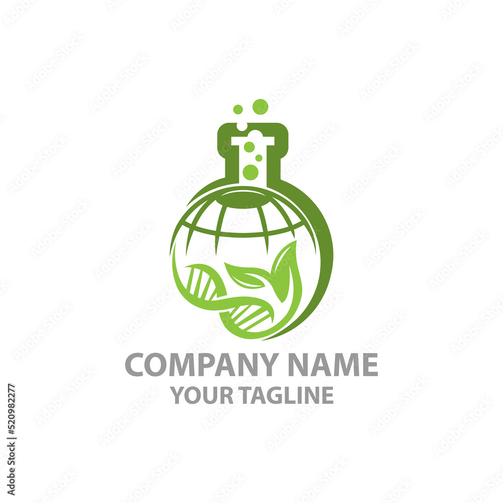 Science globe Lab Logo Design, Green Lab Logo Design, Herbal Lab Logo. Science globe Lab Logo Design, Green Lab Logo Design, Herbal Lab Logo.