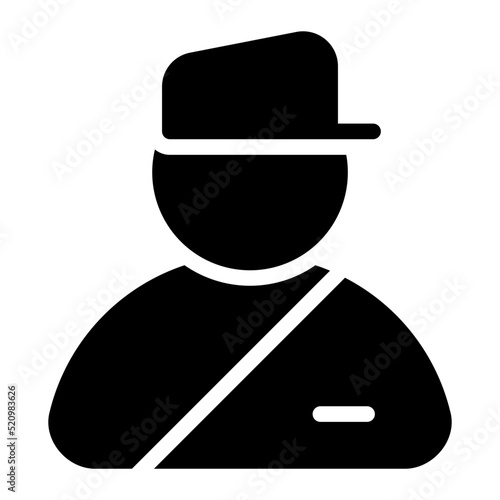 officer glyph icon