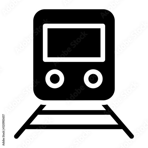 train glyph icon