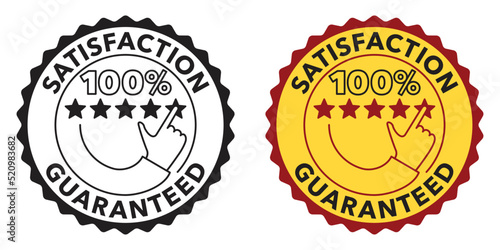 Satisfaction guaranteed badge