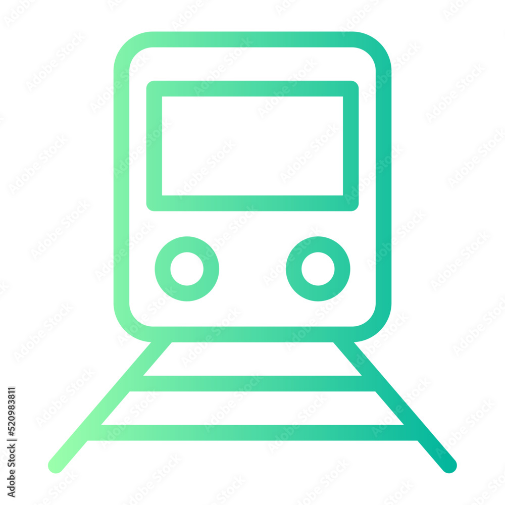 train gradient icon train gradient icon