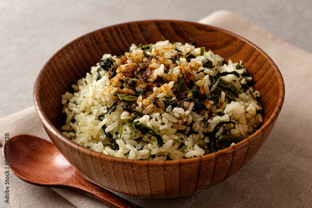 Korean food made with Korean thistle and rice Korean thistle rice Korean food made with Korean thistle and rice Korean thistle rice