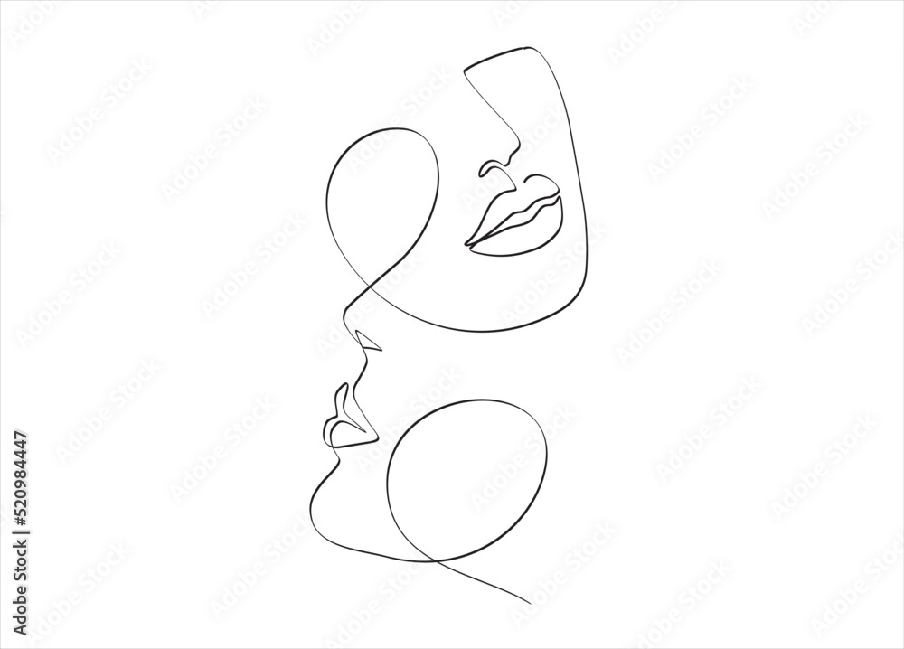 Modern abstract line minimalistic women faces and arts background with different shapes for wall decoration, postcard or brochure cover design. Vector illustrations design. Modern abstract line minimalistic women faces and arts background with different shapes for wall decoration, postcard or brochure cover design. Vector illustrations design.