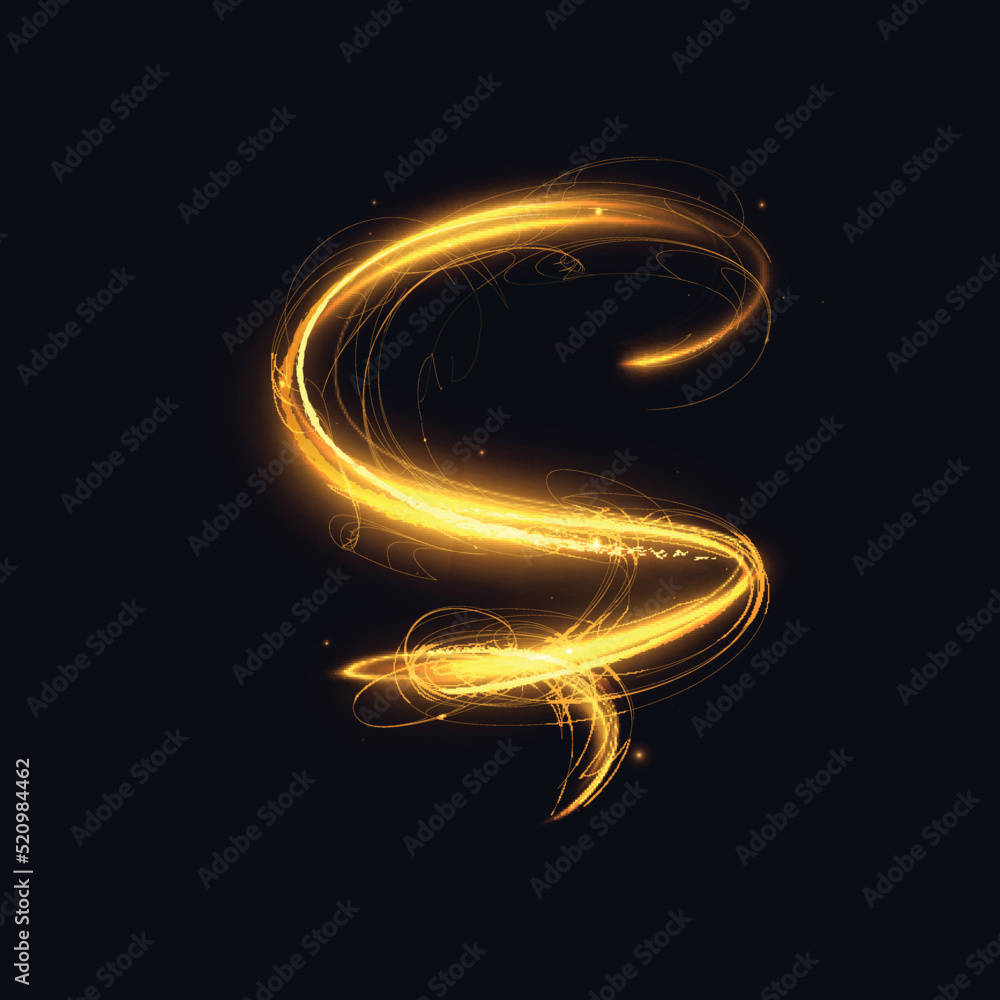 Shiny spiral effect on black background. vector EPS10 Shiny spiral effect on black background. vector EPS10