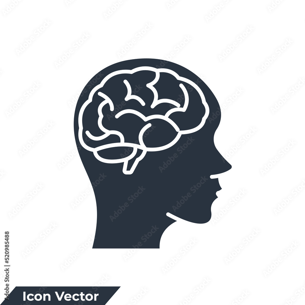 neurobiology icon logo vector illustration. Human brain symbol template for graphic and web design collection neurobiology icon logo vector illustration. Human brain symbol template for graphic and web design collection
