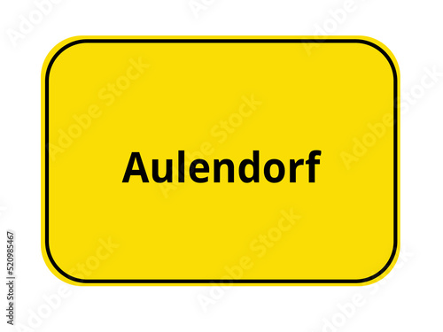 Ortseingangschild - Aulendorf
