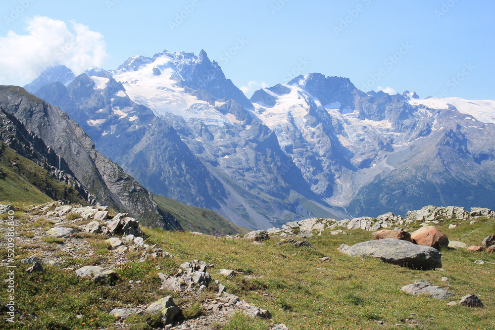 Ecrin national park in hautes alpes, french alps