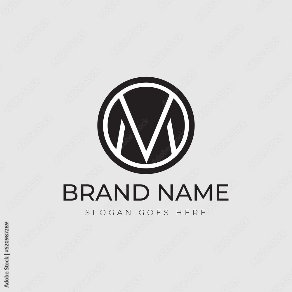 Minimal Logo Design Made of Letter M Minimal Logo Design Made of Letter M