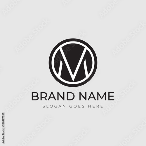 Minimal Logo Design Made of Letter M