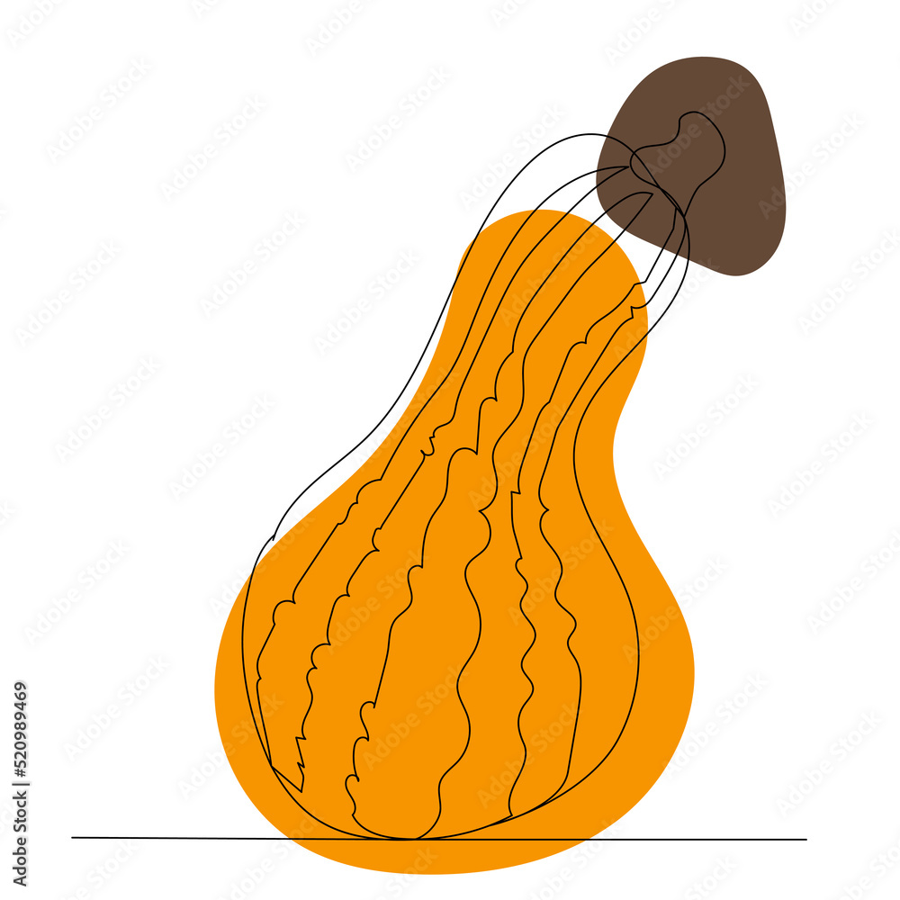 orange pumpkins one continuous line drawing vector orange pumpkins one continuous line drawing vector