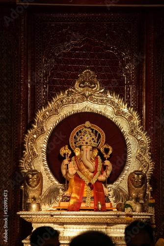 Shree Kasba Ganpati Mandal Idol, Pune, Maharashtra, India