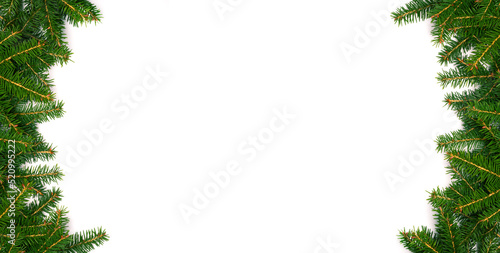 Wallpaper Mural Christmas tree concept. Layout made of Christmas tree branches with copy space. Flat lay. Nature New Year concept. Torontodigital.ca