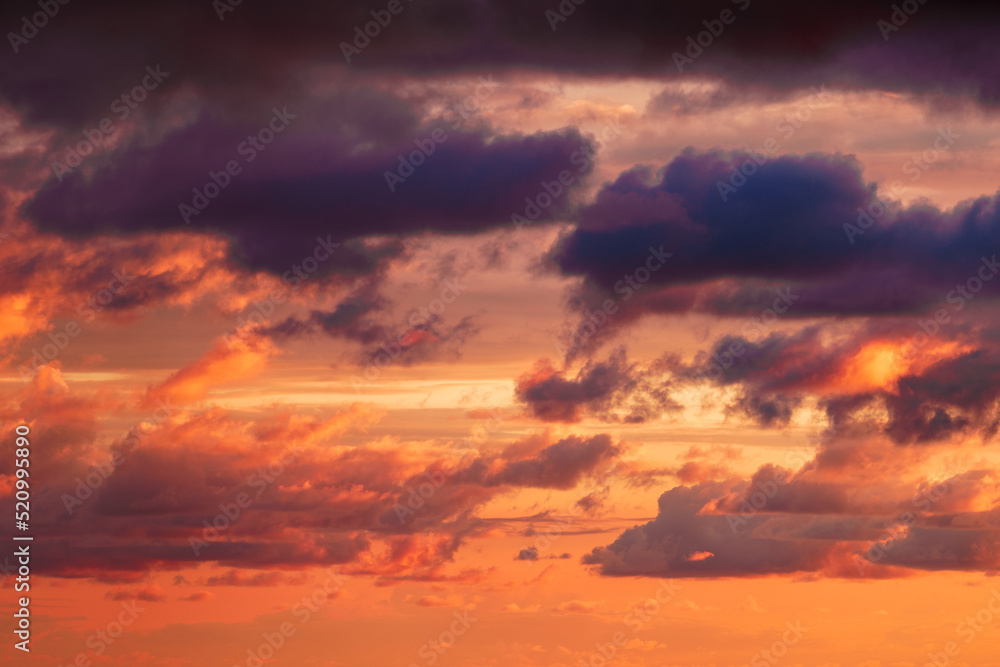 Dramatic sunset sky landscape background. Dramatic sunset sky landscape background.