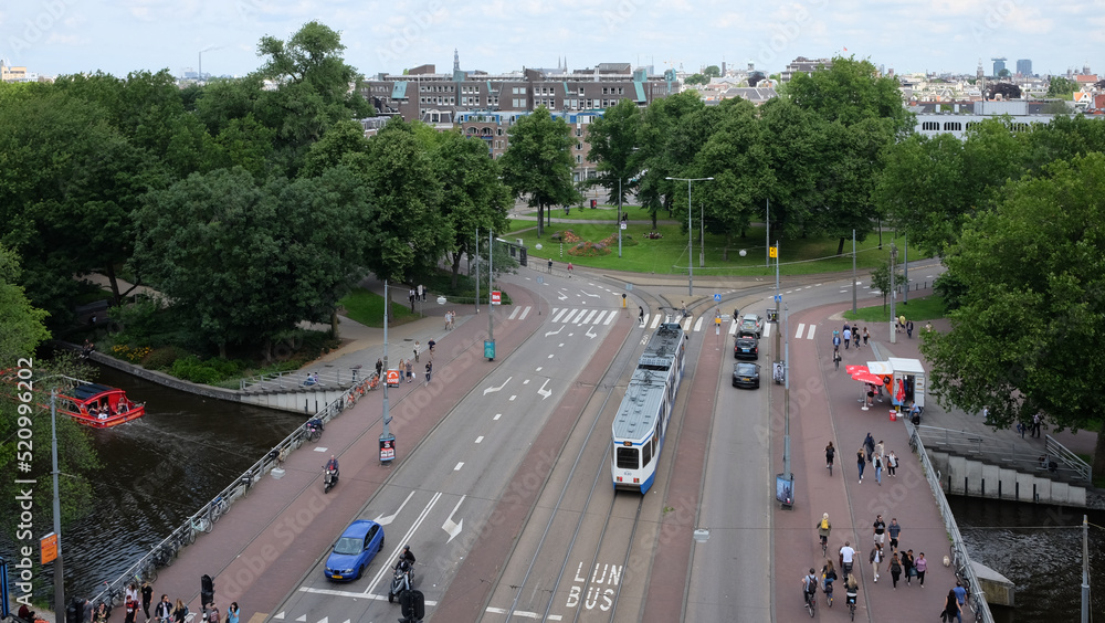 A view of Amsterdam city