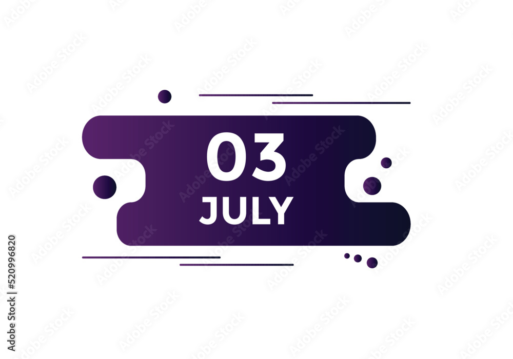 july 3 Calendar icon Design. Calendar Date 3th july. Calendar template
july 3 Calendar icon Design. Calendar Date 3th july. Calendar template