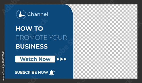 Editable Creative corporate social media web banner and youtube thumbnail template | Youtube live stream video thumbnail for marketing agency | video thumbnail | Youtube thumbnail