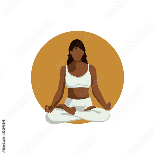 black girl in meditation 