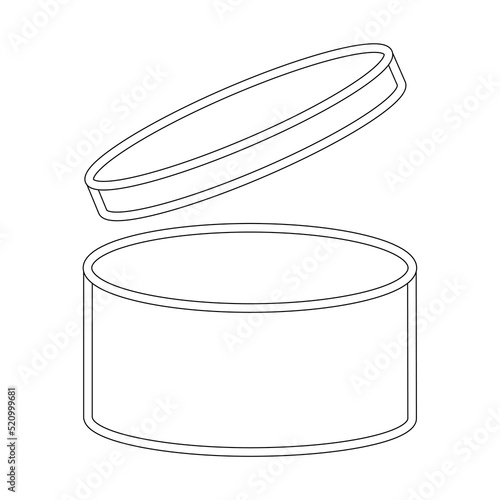 Line icon of facial cream. Moisturizer, lotion, balm. Make-up concept. For topics like beauty, skincare, cosmetic
