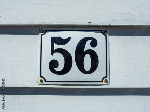 Number 56- house sign from Norway - address