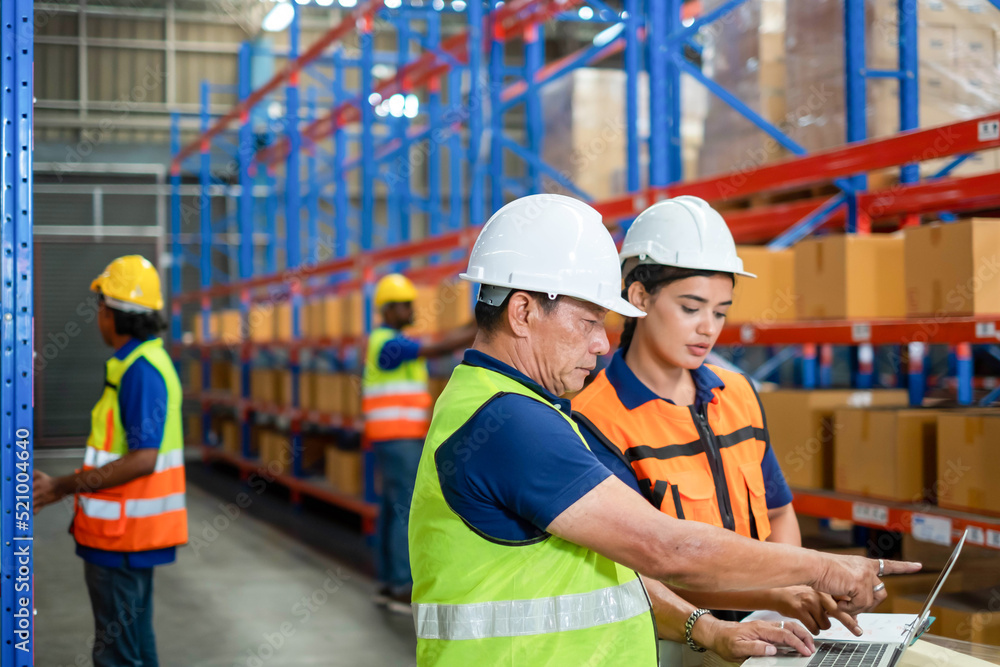 worker person working with safety in warehouse logistic factory, business manufacturing industry occupation concept, goods product box distribution. Storehouse employee in uniform. warehouse worker. worker person working with safety in warehouse logistic factory, business manufacturing industry occupation concept, goods product box distribution. Storehouse employee in uniform. warehouse worker.