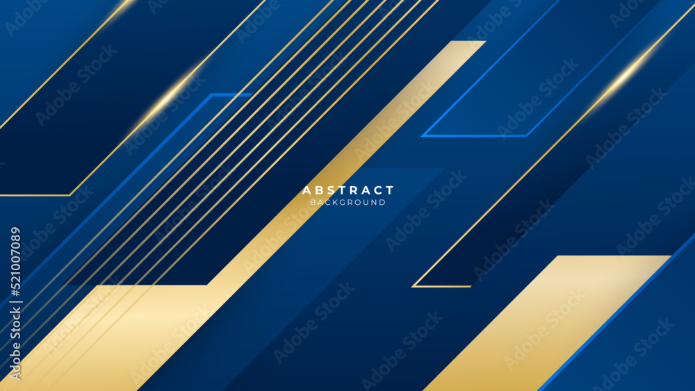 Modern blue and gold luxury abstract background Modern blue and gold luxury abstract background