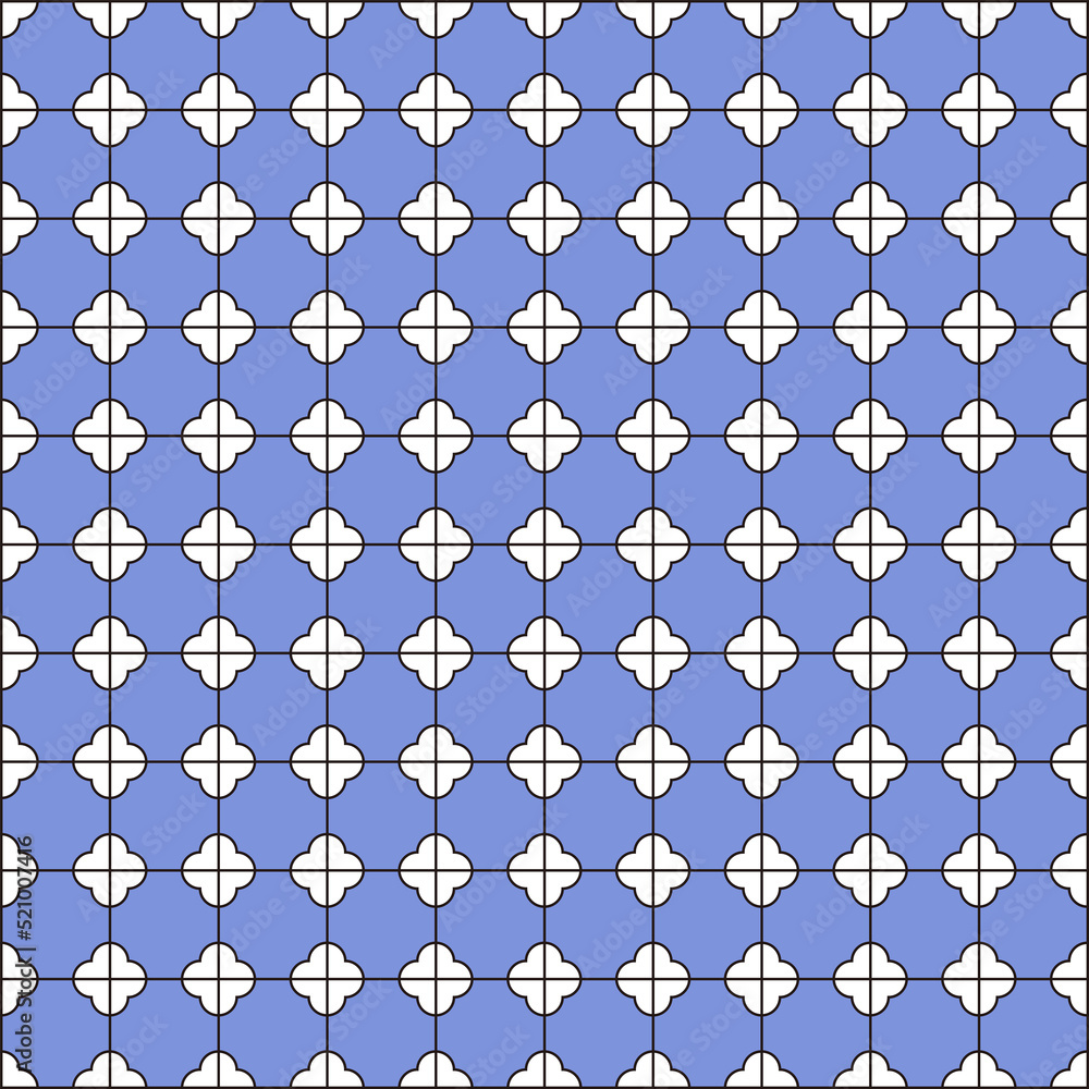 Tile pattern background illustration in retro, simple and modern style. Tile pattern background illustration in retro, simple and modern style.