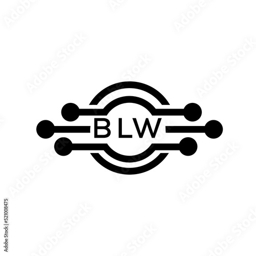 BLW letter logo. BLW best white background vector image. BLW Monogram logo design for entrepreneur and business.
