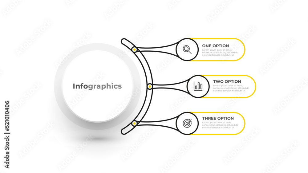 Presentation infographic template. Business concept with circle and marketing icons. Can be used for workflow diagram, info chart, web design. Presentation infographic template. Business concept with circle and marketing icons. Can be used for workflow diagram, info chart, web design.