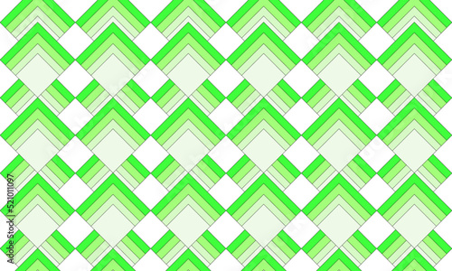 green abstract background with seamless and geometric pattern. flat style - stock vector.
