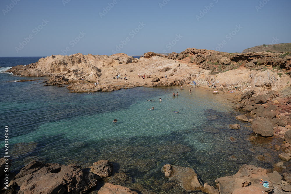 Playa de menorca en la zona norte