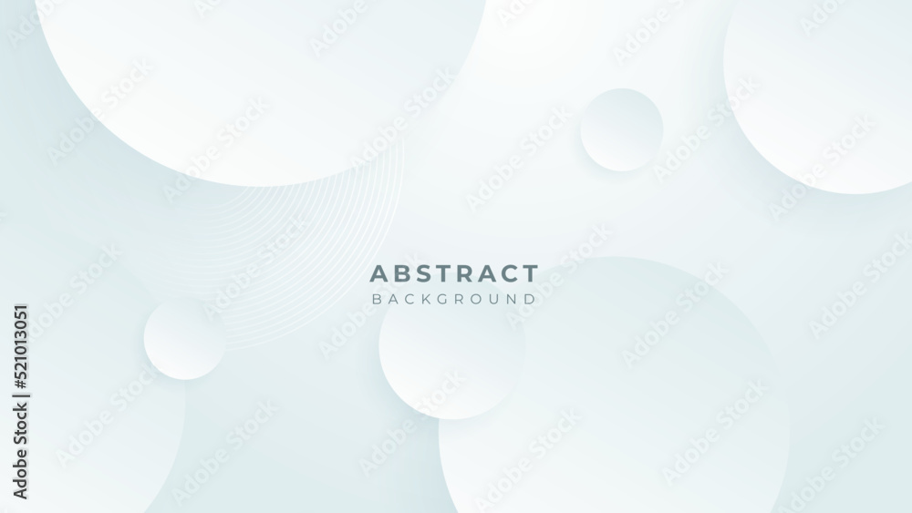 Abstract white shape with futuristic concept background. Vector abstract gray, geometric background. Designed for business presentation background - obrazy, fototapety, plakaty 