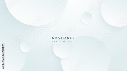 Abstract white shape with futuristic concept background. Vector abstract gray, geometric background. Designed for business presentation background photo