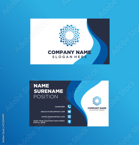 modern business card ready for print