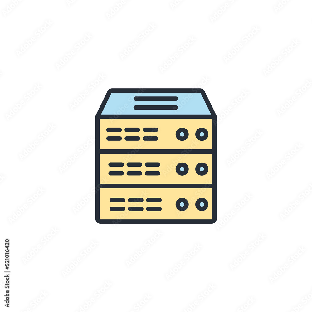 server icons symbol vector elements for infographic web server icons symbol vector elements for infographic web
