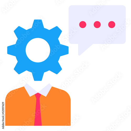 eMedia Agency Avatar vector icon design, Digital Marketing symbol, Search Engine Optimisation Sign, SEM and SMO stock illustration, Seo Consulting Concept