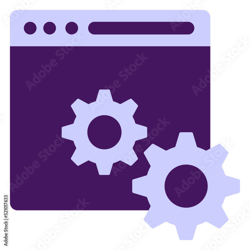 Tune Up for fast loading website vector icon design, Digital Marketing symbol, Search Engine Optimisation Sign, SEM and SMO stock illustration, Webpage Speed Optimization Concept