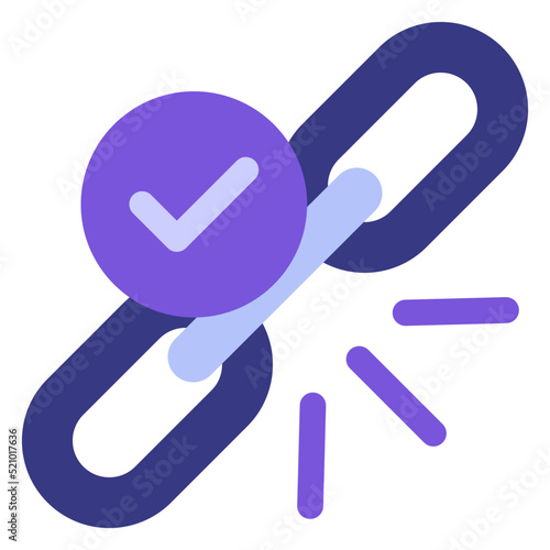 Web Internal Linking vector icon design, Digital Marketing symbol, Search Engine Optimisation Sign, SEM and SMO stock illustration, Link Building Service Concept