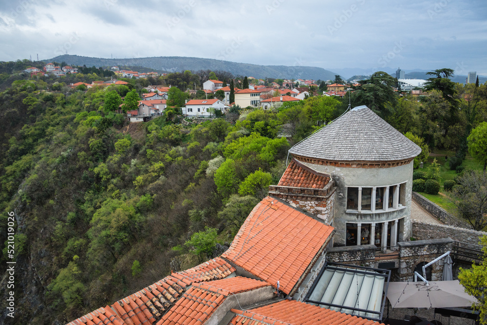 view from trsat castle at Rijeka